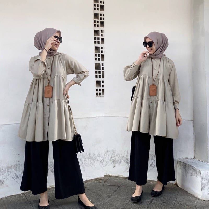 MIKA TUNIK CRINKLE PREMIUM // ATASAN TUNIK WANITA TERBARU