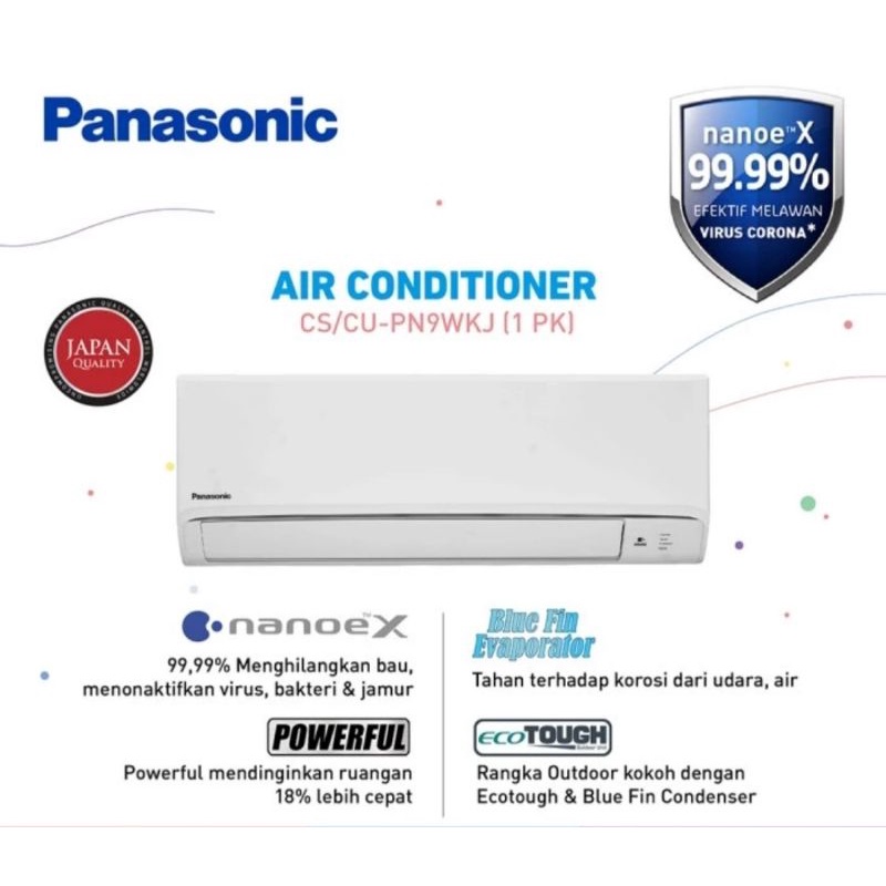 AC Panasonic Standar Nanoe X 1 PK Panasonic PN9WKJ