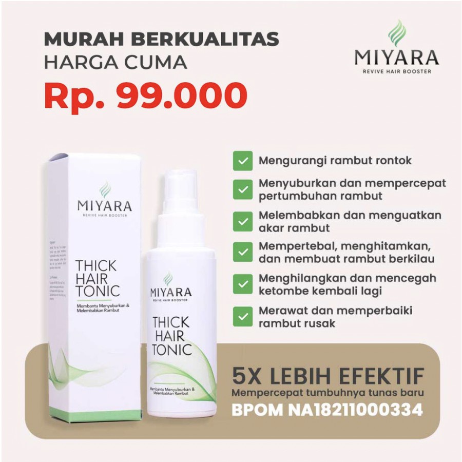 Miyara Shampoo &amp; Hair tonic - Strong &amp; Smooth Shampo - Perawatan Rambut Rontok - Shampoo Anti Rontok, Penyubur Rambut, Penghitam Rambut, Penghilang Ketombe, Menghilangkan Ketombe, Anti Ketombe, Anti Uban, Penghilang Uban, Mengilangkan Uban, Hitam Alami