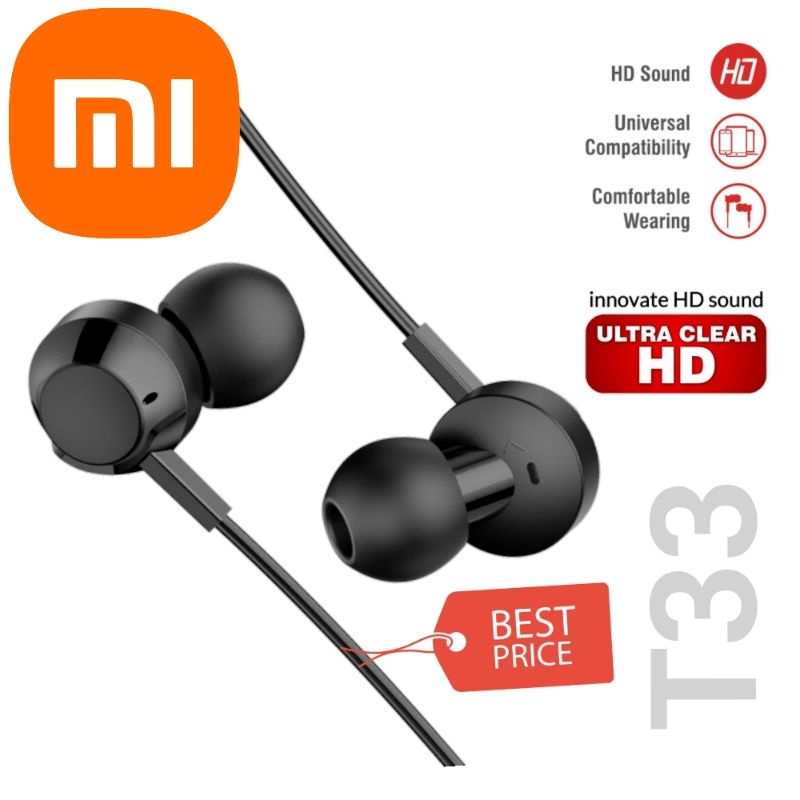 Headset Xiaomi Bass《GROSIR/COD》FT T33 Good Boss - Garansi