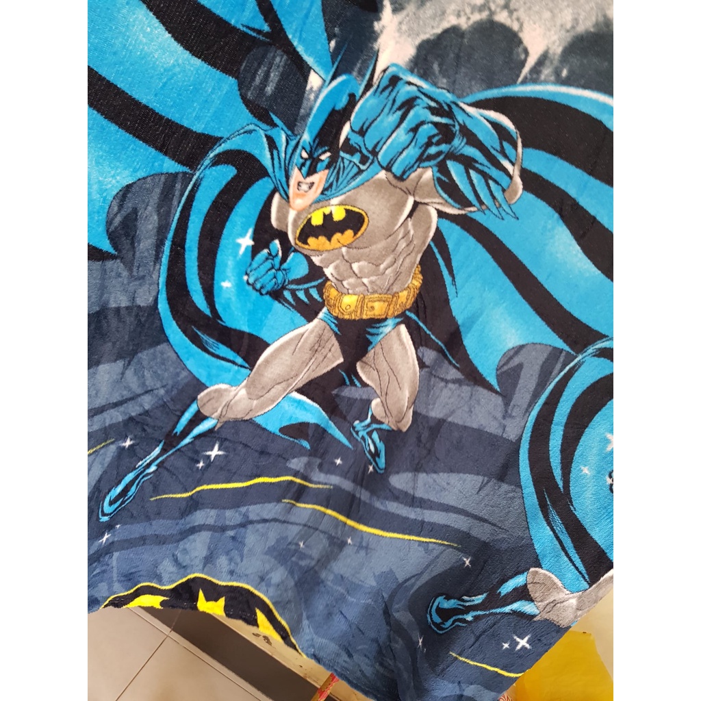 selimut bulu halus karakter batman / selimut bulu anak / selimut bulu halus anti rontok / selimut bu