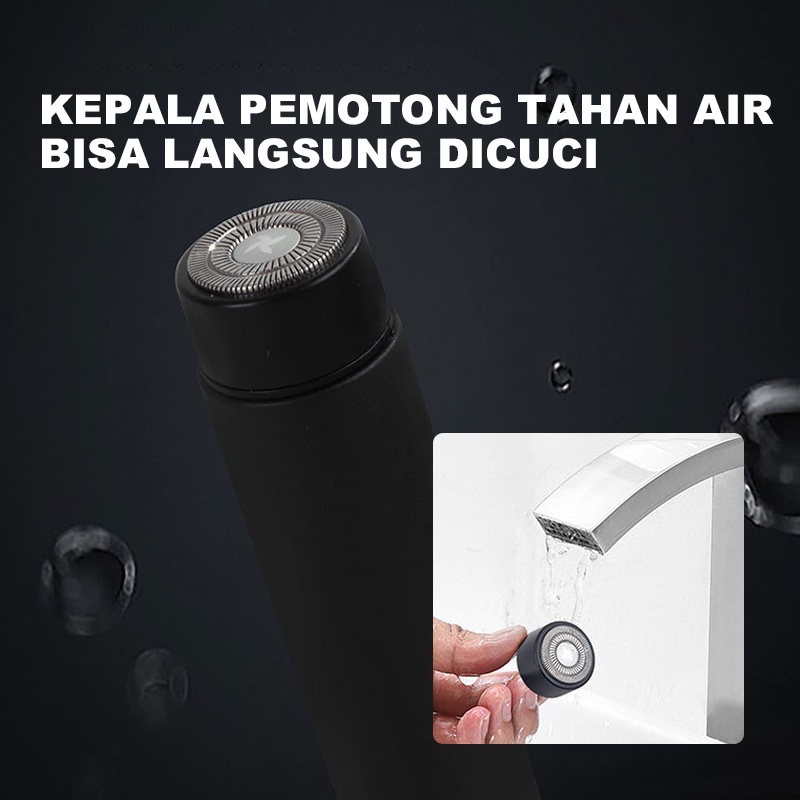 JX180 Alat Cukur  Cukur Kumis Jenggot Mini Portable Alat Cukur Cukur Jenggot dengan Charger USB / Alat Mesin Cukur Kumis Jenggot Portable