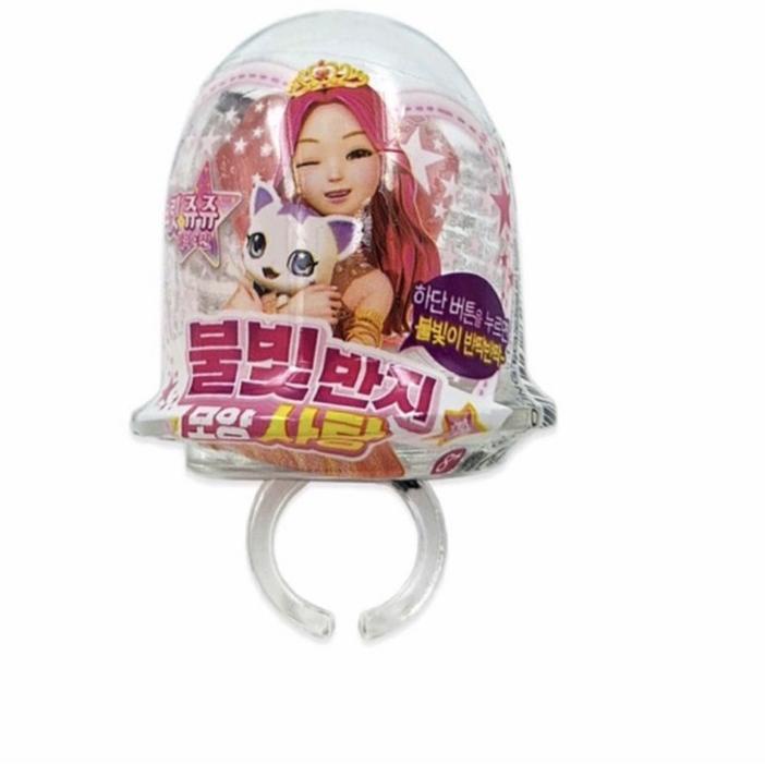 

[1 Pcs]Permen Cincin Ring Juju Korea LED Candy Korea/Magic LED/Permen Nyala