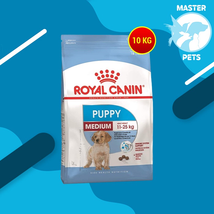 Makanan Anjing sedang Royal Canin Medium Junior 10 Kg Puppy 10kg