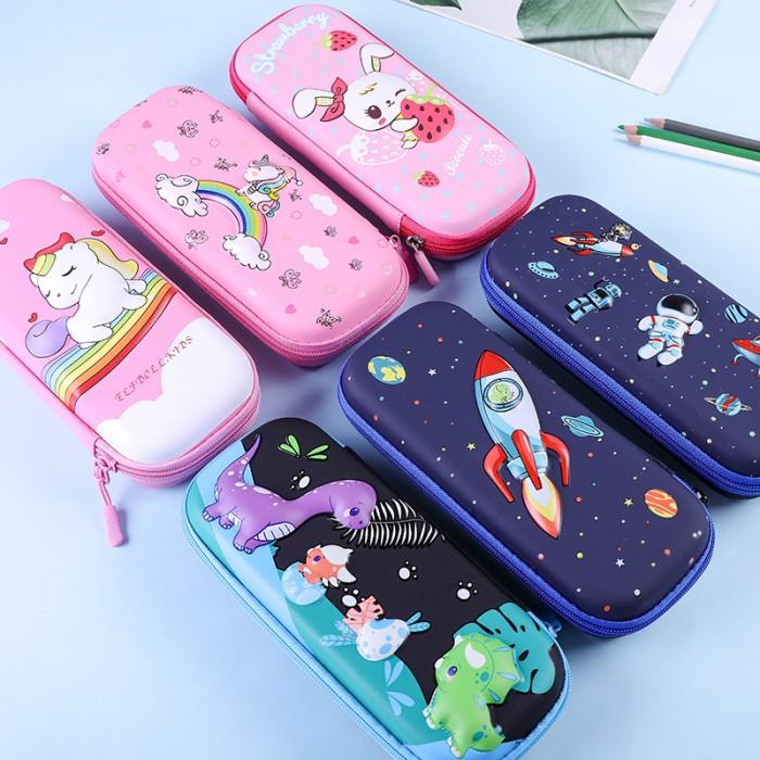 

Pensil Case Tempat Pensil Kotak Pensil 3D Unicorn Hardtop Pencil Case Astronot