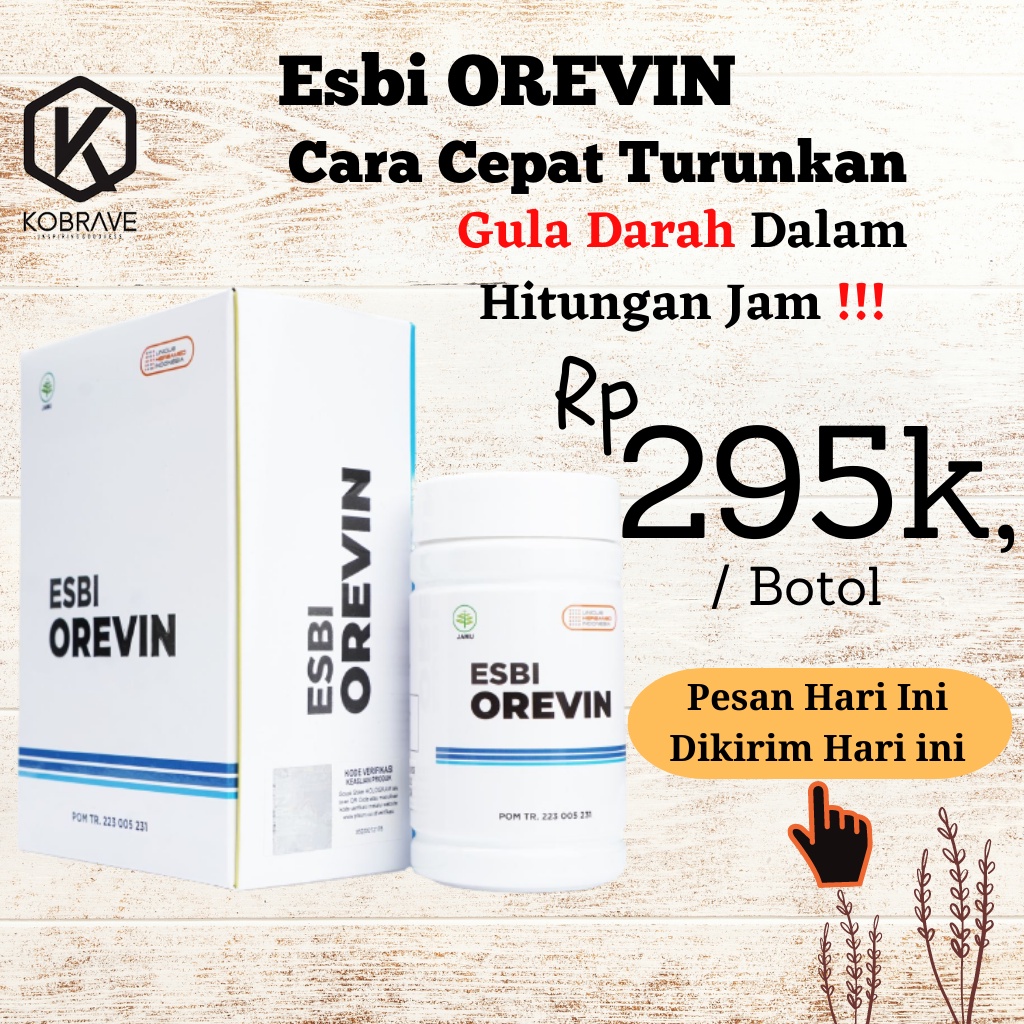 ORIGINAL Herbamed ESBI OREVIN Obat Herbal Diabetes Gula Darah Kencing Manis