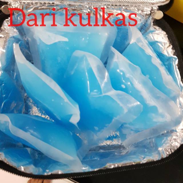 100 / 130/ 210 gram Blue ice gel pendingin /  Ice Gel Biru 100 gram /  ICE GEL KIPAS ANGIN / ice gel biru pendingin