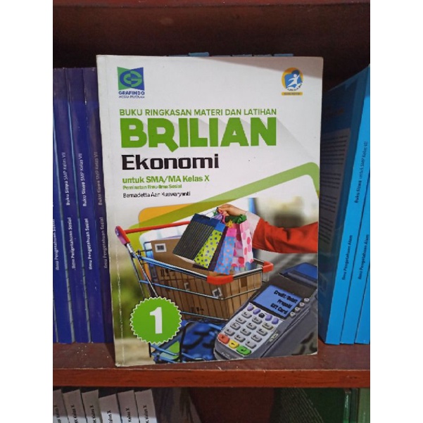 BUKU BEKAS BRILIAN EKONOMI KELAS 1 10 X SMA GRAFINDO KURIKULUM 2013