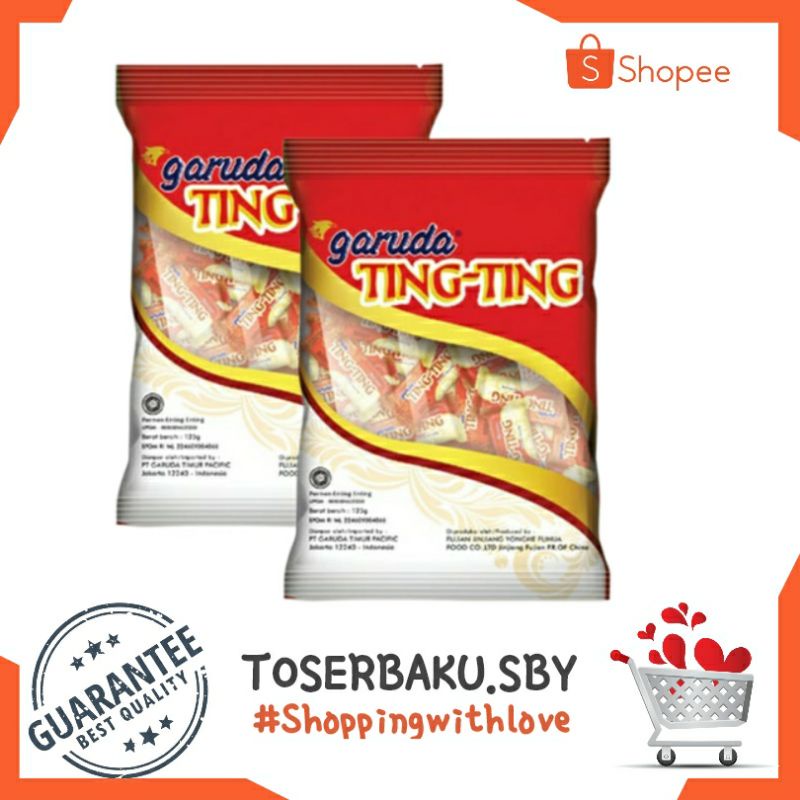 

Permen Garuda Ting Ting 125g / Permen Kacang Favorit / Agen snack Murah surabaya