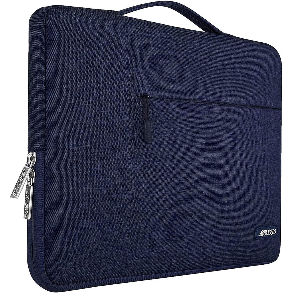 Tas Laptop Jinjng Mosiso Handstrap Shockproof Size 13 14 inch - Biru Muda