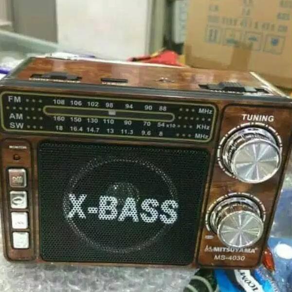 10.10 BIG SALE FASION cod Speaker radio bluetooth x- bass rechargeable radio fm mw sw mitsuyama4030 