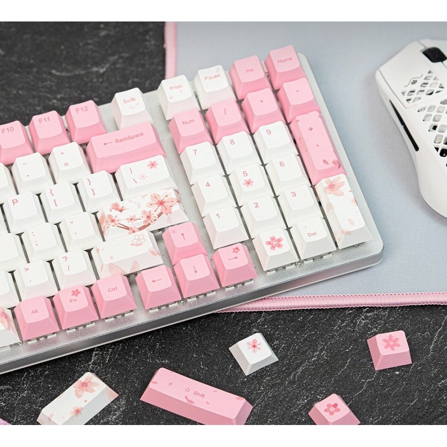 Yiqi New Cherry PBT Dye-sub Keycaps 122 set Cherry Profile