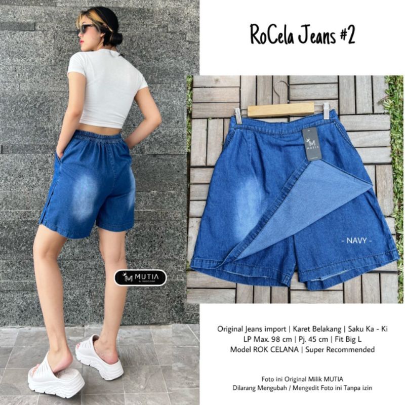 ROCELA SHORT PANTS JEANS CASUAL ORI MUTIA