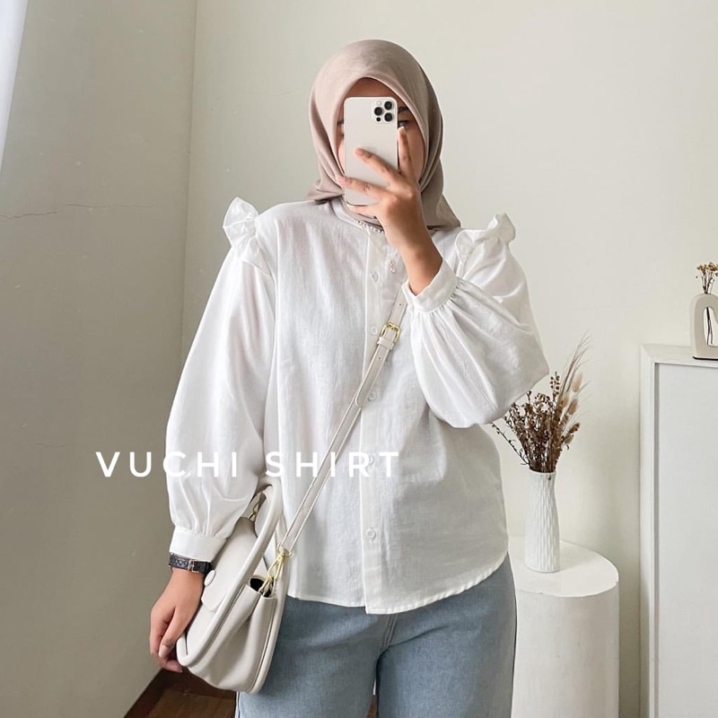 VUCHI SHIRT // KEMEJA CRINKLE RAYON LD 110