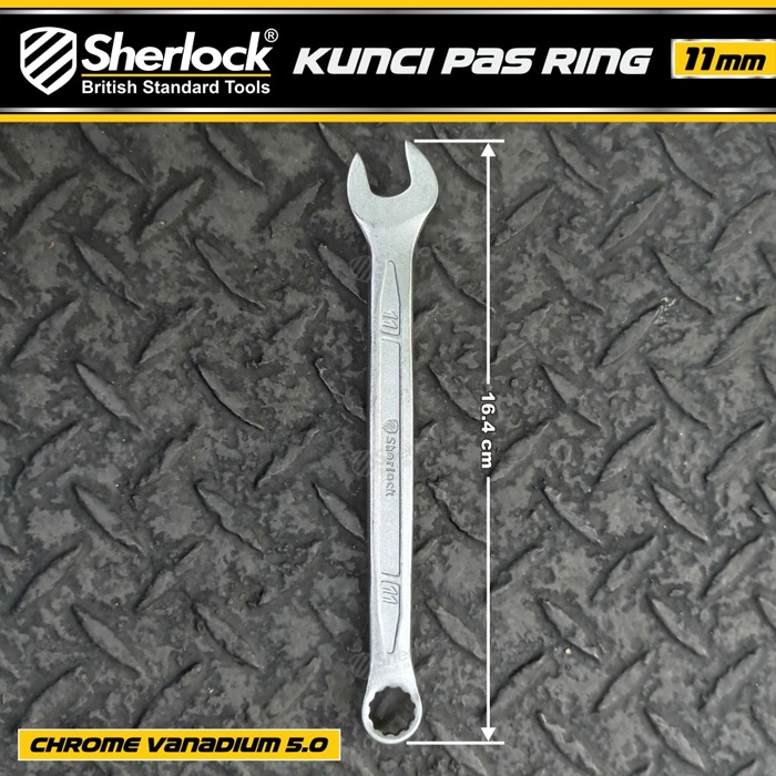 Kunci Pas Ring (Pro-D Series) uk. 11 mm Original Sherlock (1 Pcs)