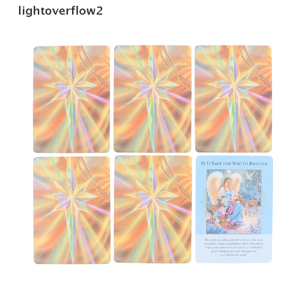 (lightoverflow2) Kartu Tarot Angels of Abundance Oracle Untuk Pesta