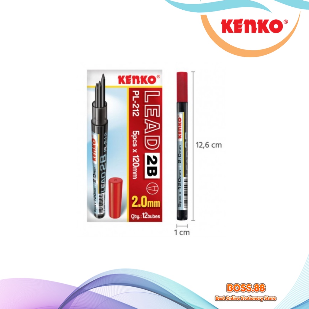 

REFILL MECHANICAL PENCIL / ISI PENSIL MEKANIK 2B KENKO PL-212 (1 PCS)