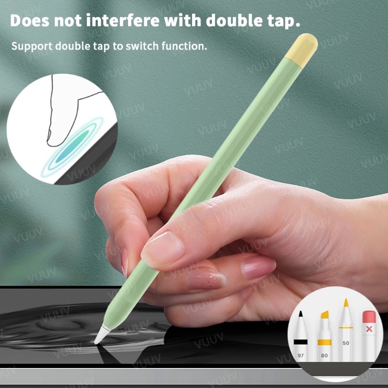 Soft Case Silikon Anti slip / Hilang Tahan Lama Cover Apple Pencil 2