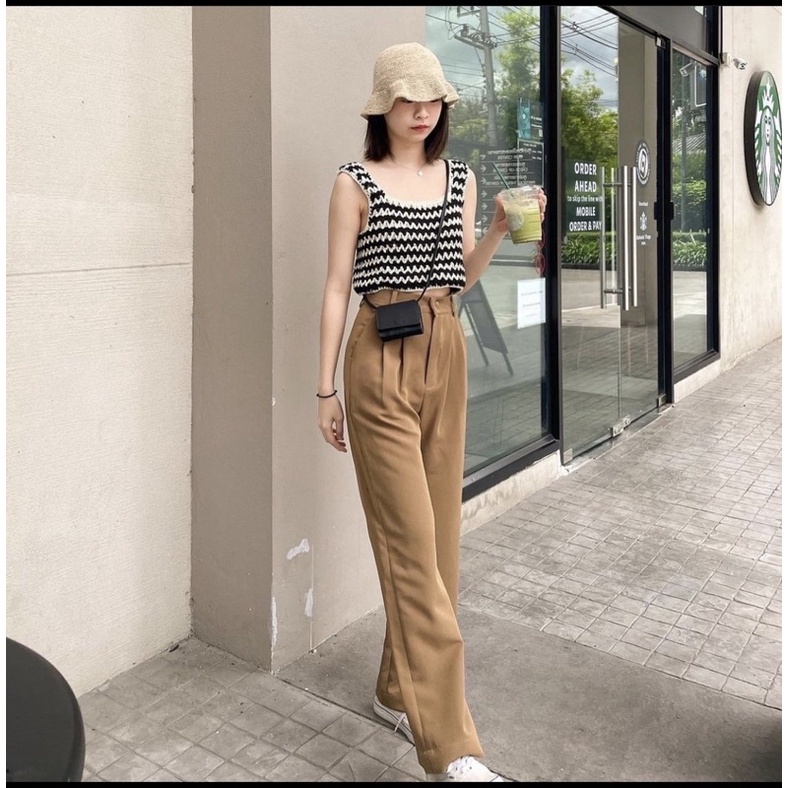 KULOT HIGHWAIST YORA KANCING / ABIGAIL LONG CULLOTE