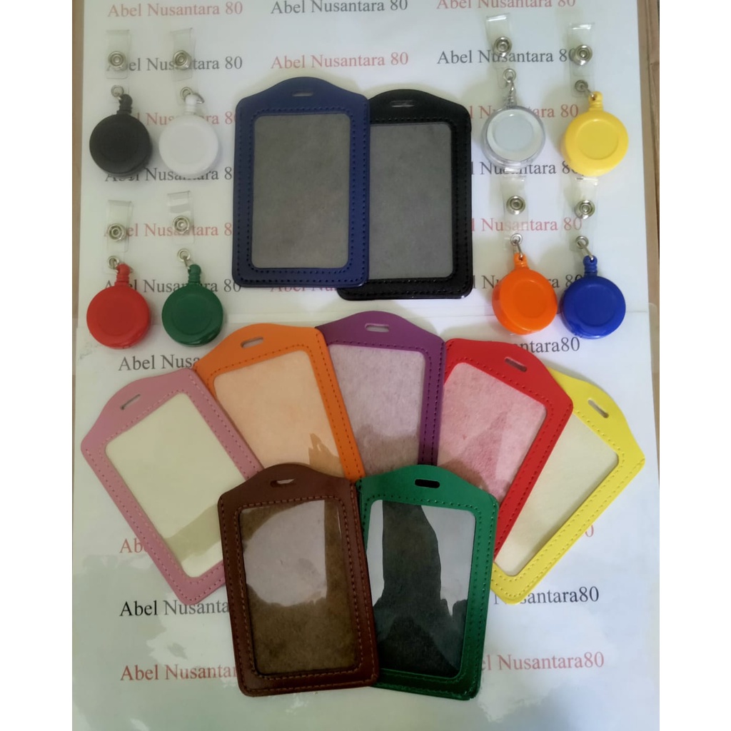 

Paket Casing ID Kulit Warna 1 Sisi dengan ID Yoyo Warna Warni