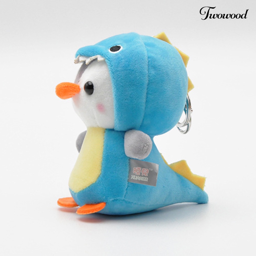 Twowood Gantungan Kunci Boneka Penguin / Lebah Bahan Plush