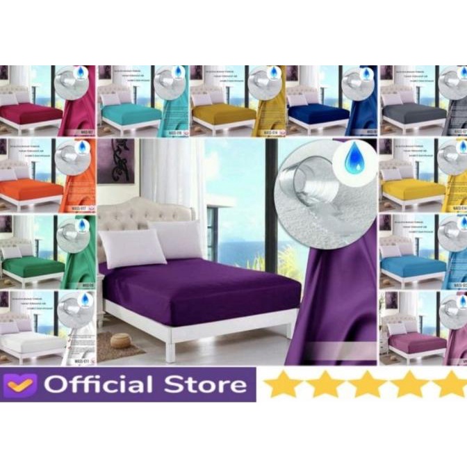 Kain Waterproof Meteran Aneka Warna Polos Bahan Sprei