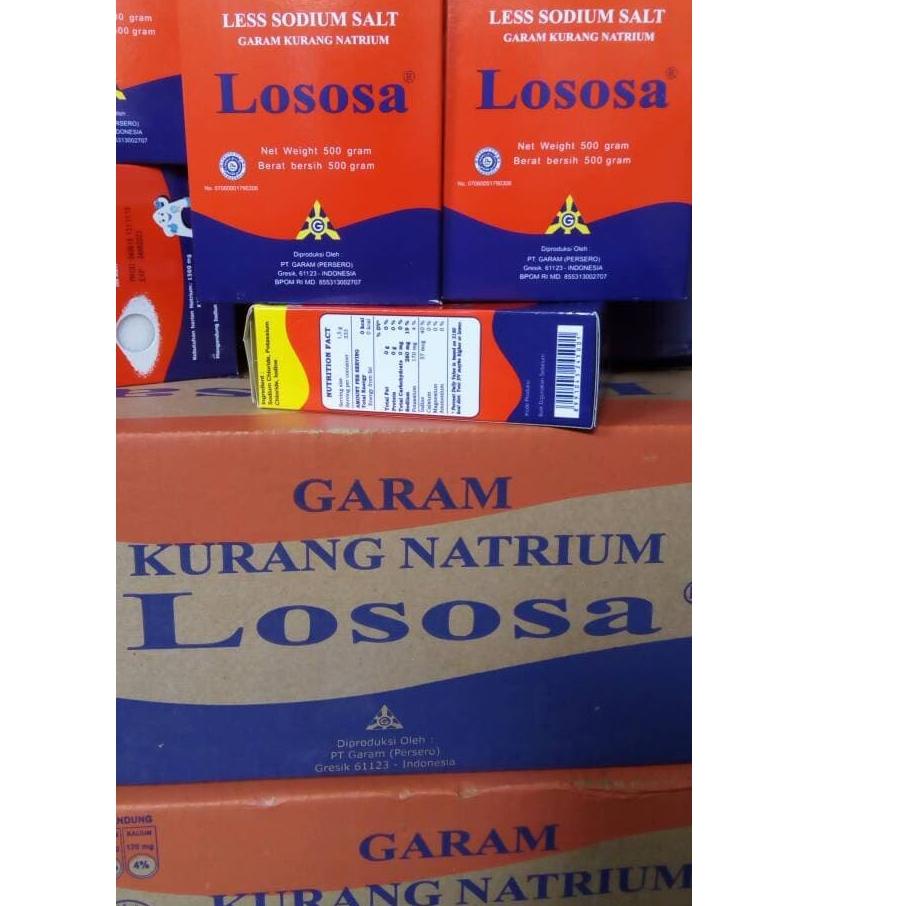 

BAYAR DITEMPAT✔️Garam Lososa 500 GR | Garam Rendah Natrium | Less Sodium Salt|RA3