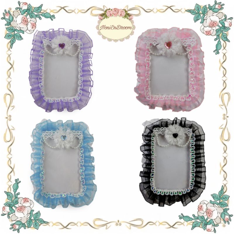 Toploader Deco || Toploader Deco Lace Ribbon || Toploader Ribbon || Top Holder Deco Photocard