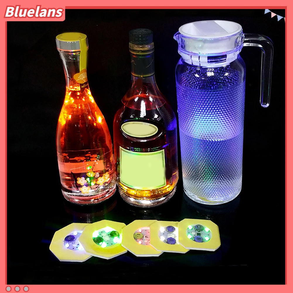 Stiker Tatakan Botol Dengan Lampu LED Luminous Untuk Dekorasi Pesta