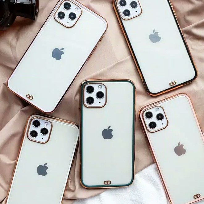 Plating Gold Bumper Softcase Iphone 12 Mini 12 Pro Max 13 14