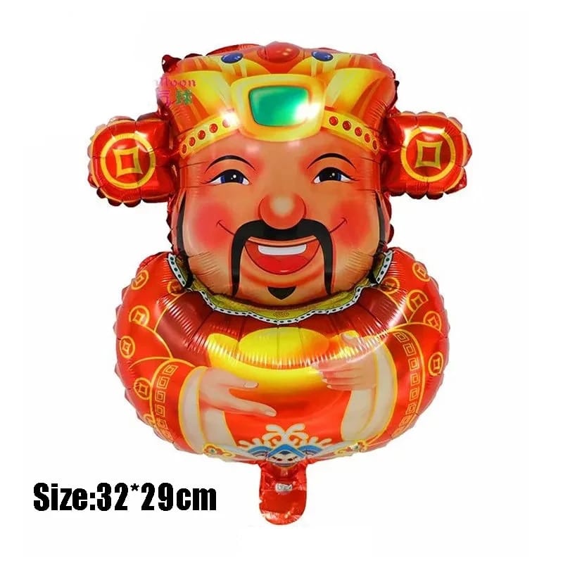 laristerus79 BALON FOIL DEWA REJEKI balon foil imlek dekorasi imlek balon chinese new year B015