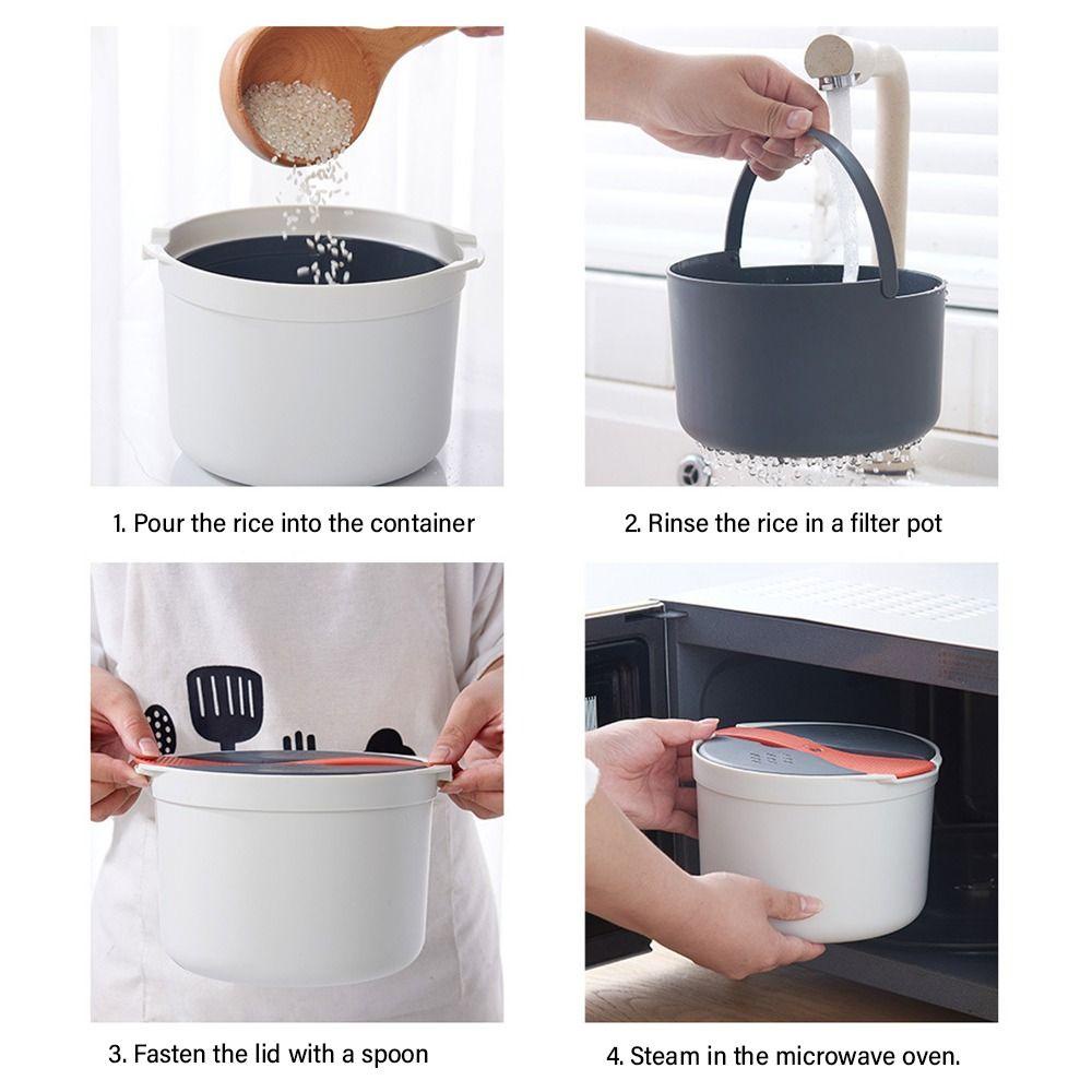 Preva Rice Cooker Wadah Makanan Portable Dengan Sendok Lunch Box
