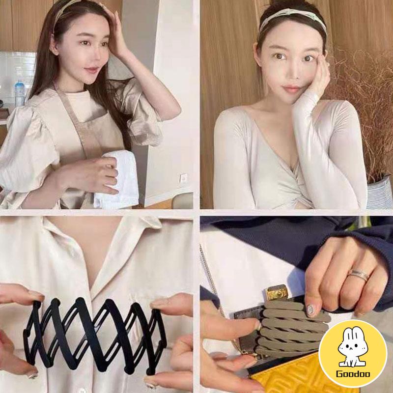 Korea Fashion Akrilik Baru Wanita Lipat Nonlip Ikat Kepala Aksesoris Rambut -Doo