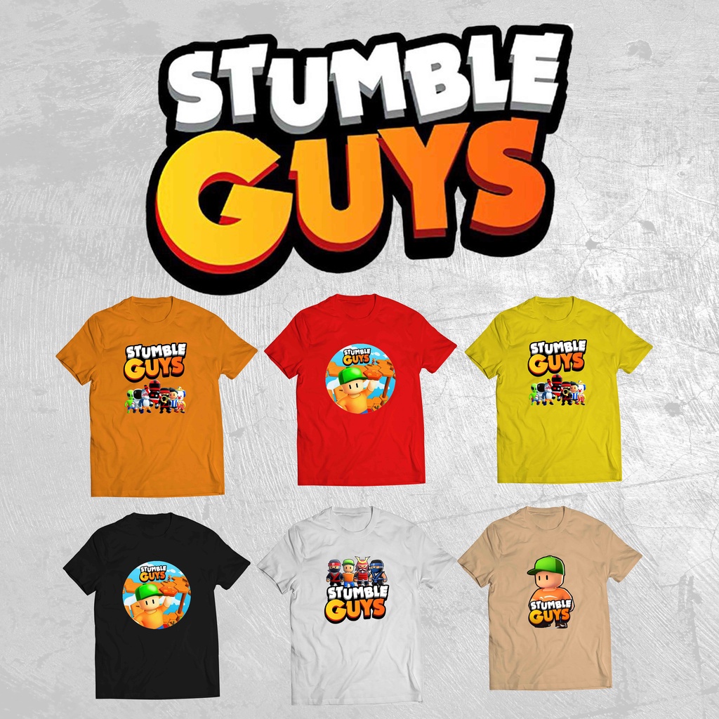 KAOS ANAK PRIA WANITA / KAOS ANAK UMUR 1  - 10TAHUN / BAJU KAOS ANAK STUMBLE GUYS PREMIUM / BAJU ANAK DISTRO COTTON COMBED 30S