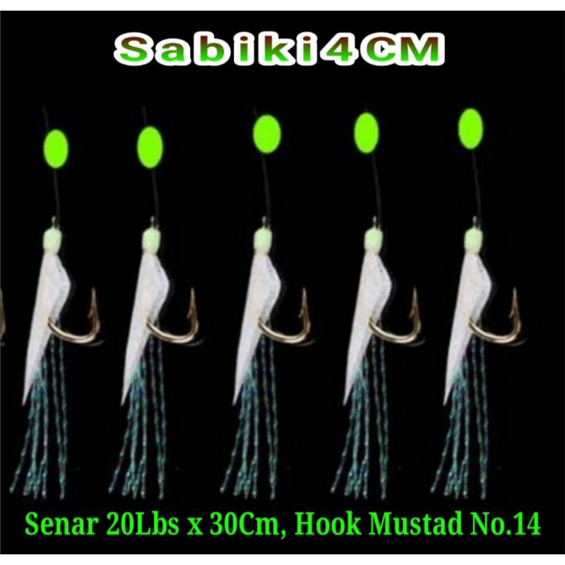 10/5 PCS Umpan Sabiki 3/4CM ✓ Umpan Kotrekan umpan pancing / umpan ikan kembung / umpan ikan cakalan