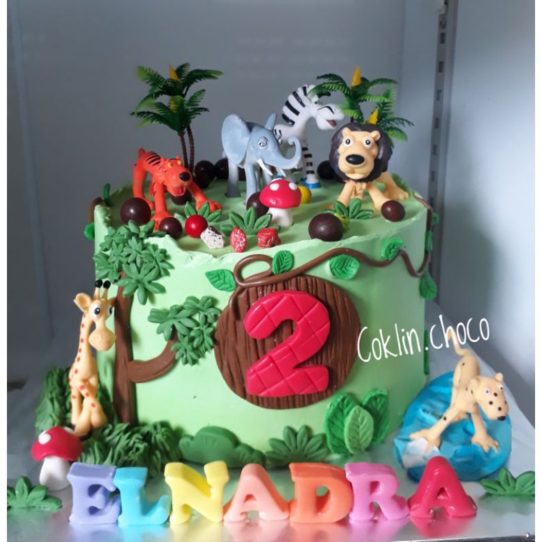 Jual KUE ULANG TAHUN ANIMAL ZOO / KUE ULTAH BINATANG ZOO / CUSTOM CAKE