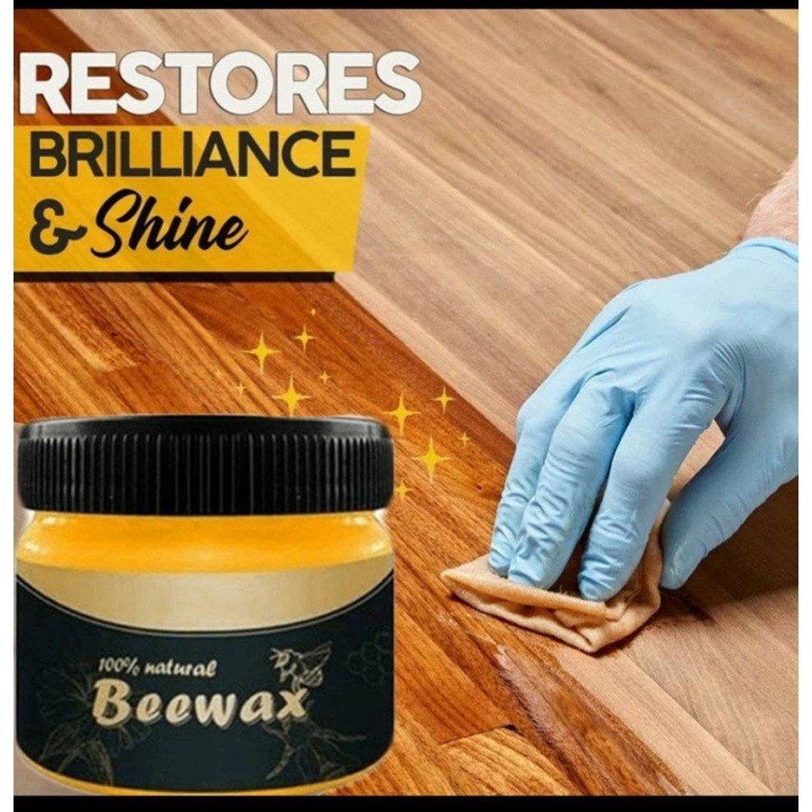 WX1 - Pengkilap Wood Seasoning Beewax isi 75g Furnitur Kayu Mengkilap Alami