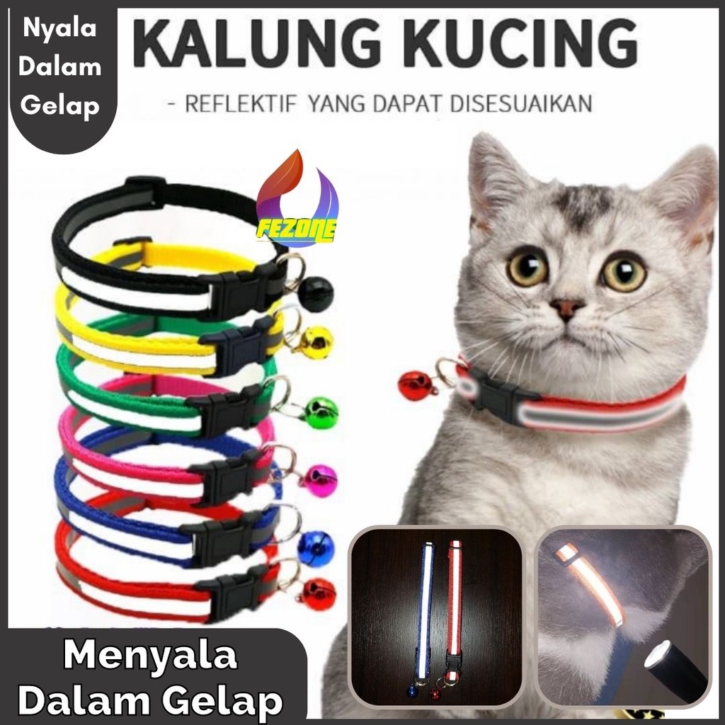 Kalung Kucing Spotlite / Kalung Kucing Glow In The Dark Fezone