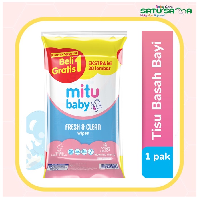 MITU BABY WIPES FRESH & CLEAN 40'S