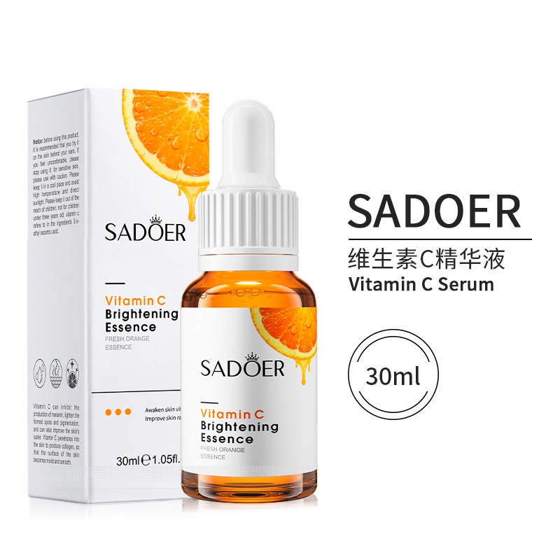 SADOER Vitamin C Brightening Essence | FRESH ORANGE ESSENCE | Serum Wajah | Vitamin C Serum 30ml | SERUM MURAH | BISA COD - MURAH