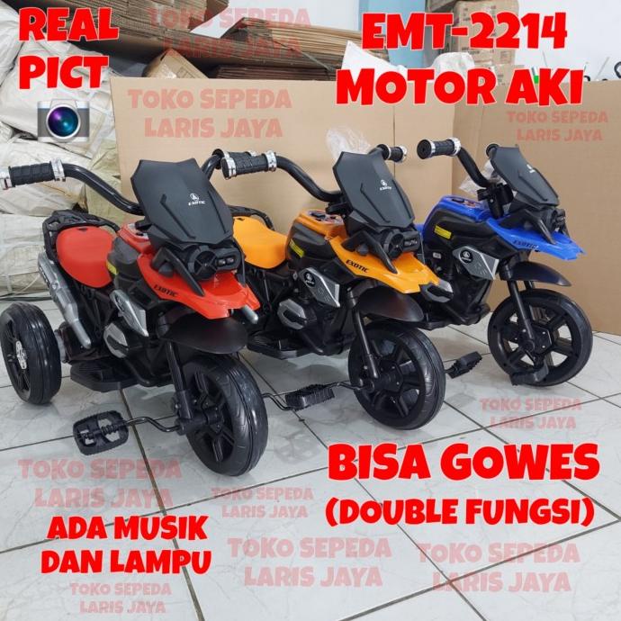 Motor Aki Anak Exotic Emt 2214 Motoran Aki Anak Double Fungsi Exotic