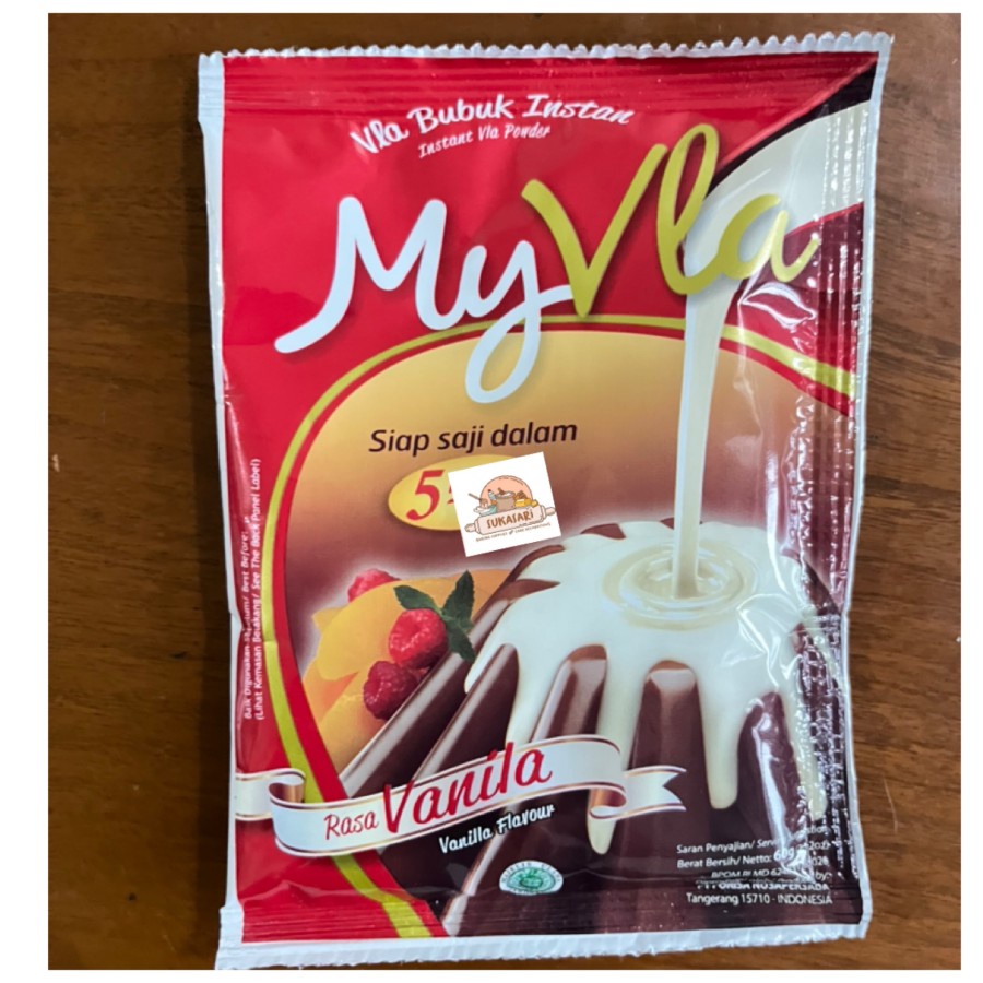 

My Vla Vanilla Nutrijell 60gr vla Instant bubuk MYVLA Fla instant powder