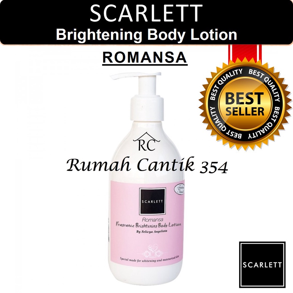 Scarlett Whitening Body Lotion Romansa 300ml Rumah Cantik 354 Body Lotion Perawatan Kulit Tubuh