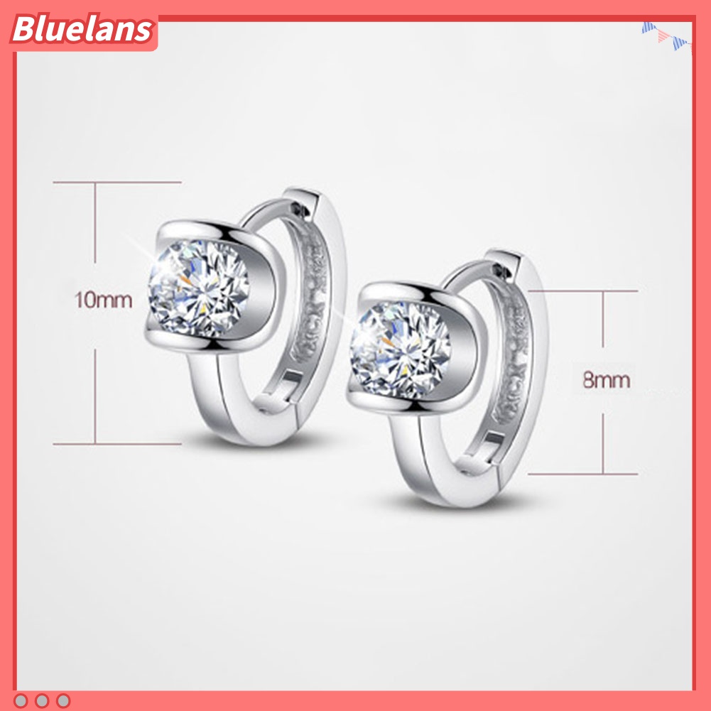 Anting Berlian Imitasi Bentuk Bulat Untuk Wanita