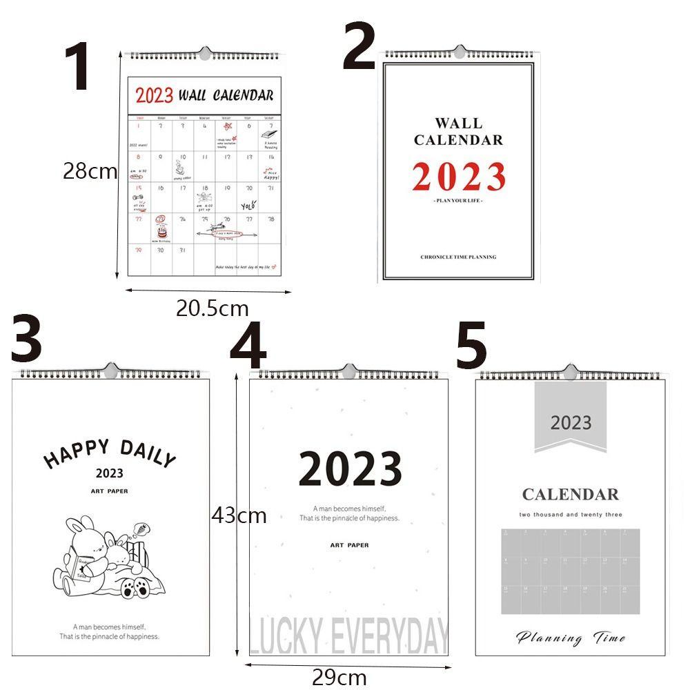 R-FLOWER Kalender Dinding Simple Abon Agenda Organizer Kalender Rumah Tangga