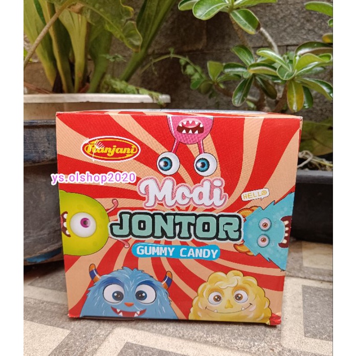 Ready 1 Pack Modi Jontor 8 Gr x 24 Pcs Viral bentuk mata dan Mulut/YS.OLSHOP2020