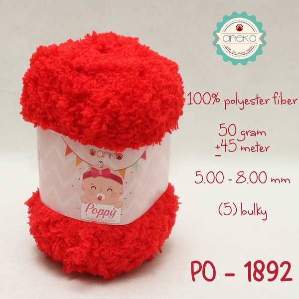 Benang Rajut Handuk Poppy / Towel Yarn - 1892