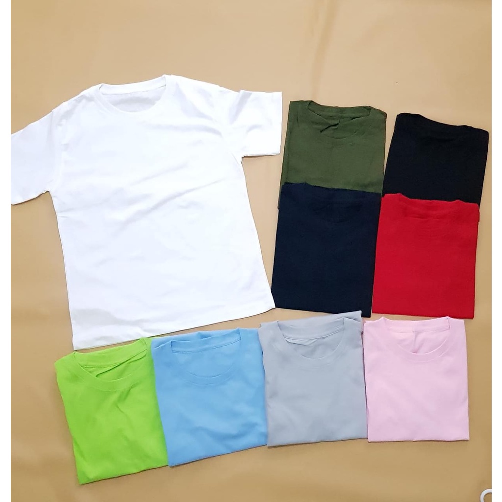 Eazy Factory - Kaos Polos Anak / Bayi Laki Laki Perempuan / Pakaian Baju Atasan Anak Cowok Cewek 6 Bulan /1/2/3/4/5/6/7 Tahun Bahan Katun Cotton Combed 30s PREMIUM