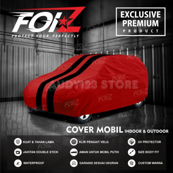[READY] Body Cover Sarung Mobil Suzuki Apv  Apv Arena - Merah Lis Hitam / Perlengkapan Variasi Mobil
