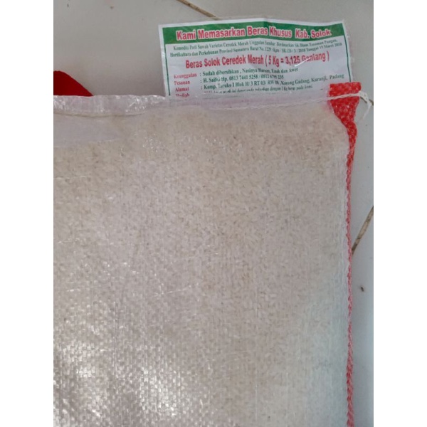 

Beras Solok Ceredek Merah 5kg
